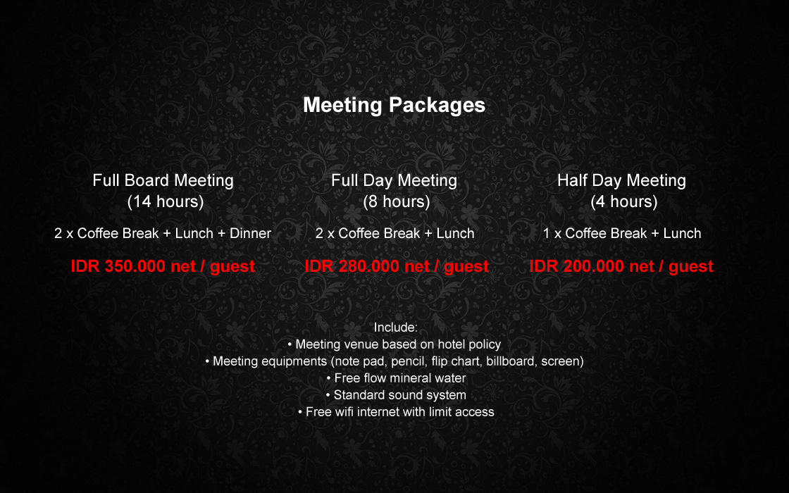Meeting Package Swiss BelBoutique Yogyakarta